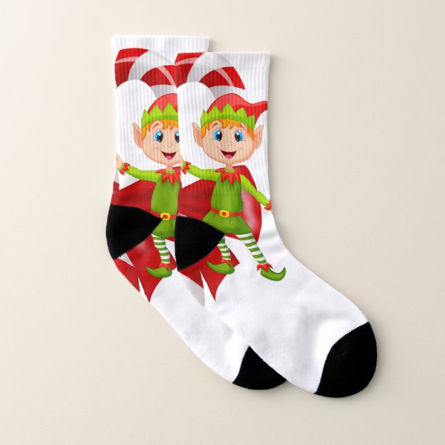 Christmas Socks, Elf Socks (Pair)