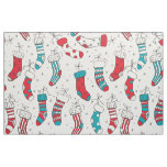 Christmas socks fabric