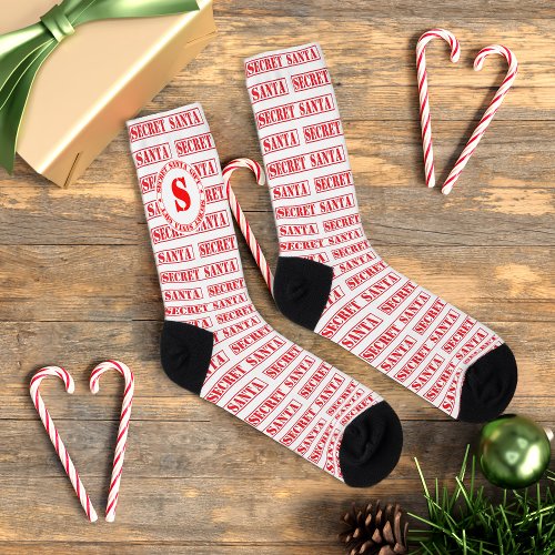 Christmas Socks Funny Red Secret Santa Gift