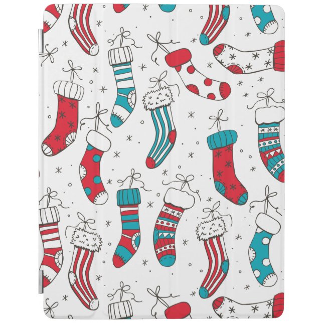 Christmas socks iPad smart cover (Front)