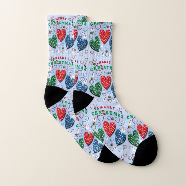 Christmas Socks, Merry Christmas Socks (Pair)
