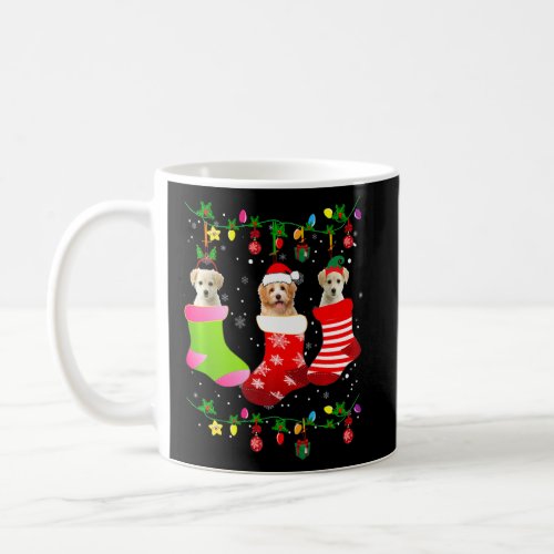 Christmas Socks Pajama Maltese Dog Puppy  Coffee Mug