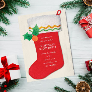 Christmas Socks Party  Invitation
