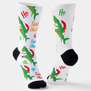 Christmas Socks Santa Shark