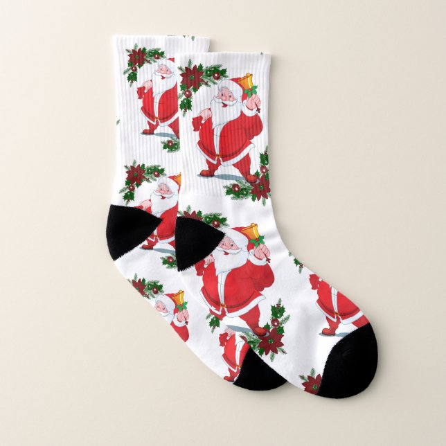 Christmas Socks, Santa Socks (Pair)