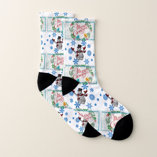 Christmas Socks, Snowman Socks (Pair)