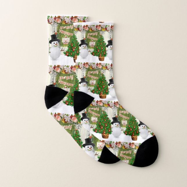 Christmas Socks, Snowman Socks (Pair)