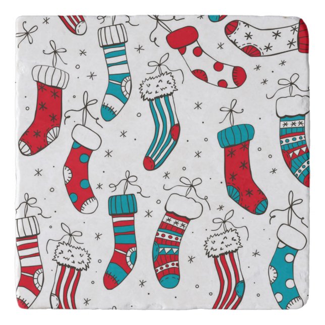 Christmas socks trivet (Front)