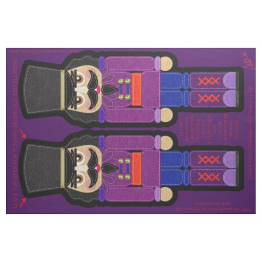 Christmas Soft Nutcracker Soldier Fat Quarter Kit Fabric