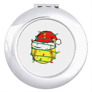 Christmas Softball  Compact Mirror