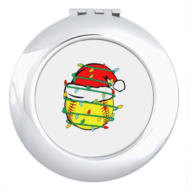 Christmas Softball  Compact Mirror (Front)