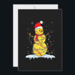 Christmas Softball Snowman Santa Xmas Lights for B Holiday Card<br><div class="desc">This is a great Christmas gift. Your family,  friends or children will love this gift after you give it to them. Wishing you and your family and friends a Merry Christmas.</div>