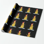 Christmas Softball Snowman Santa Xmas Lights for B Wrapping Paper<br><div class="desc">This is a great Christmas gift. Your family,  friends or children will love this gift after you give it to them. Wishing you and your family and friends a Merry Christmas.</div>