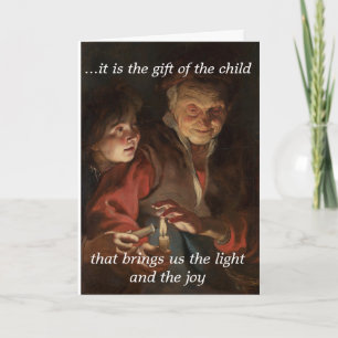 Christmas Solace Card—Joy of a Child Card