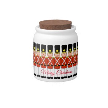 Christmas Soldier Candy Jar by Shenanigins at Zazzle