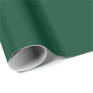 Christmas Solid Evergreen Green Wrapping Paper