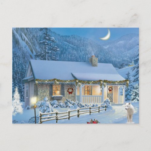 Christmas Solitude Holiday Postcard