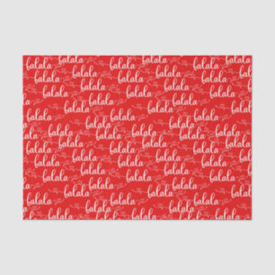 Christmas Songs Red  Tissue Paper