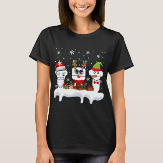 Christmas Sonographer Ultrasound Funny Santa Reind T-Shirt