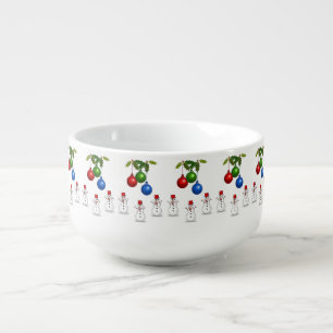 Christmas Soup Mug, Snowman Mug