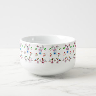 Christmas Soup Mug, Snowman Mug