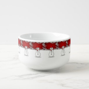 Christmas Soup Mug, Snowman Mug