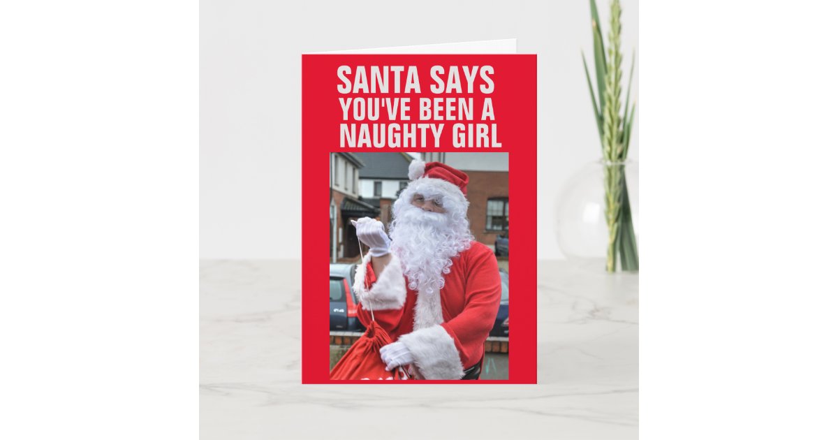 CHRISTMAS SPANKING SANTA CLAUS GREETING CARDS Zazzle
