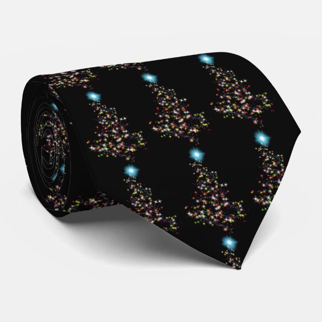Christmas Sparkle  Neck Tie (Rolled)
