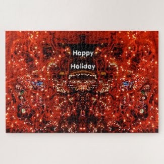 Christmas Sparkle Red City Lights