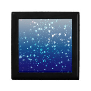 Christmas Sparkles Stars Blue Sky Gift Box