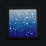 Christmas Sparkles Stars Blue Sky Gift Box<br><div class="desc">Christmas Sparkles Stars Blue Sky</div>