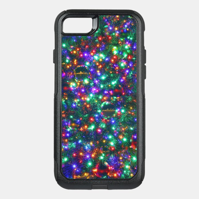 Christmas Sparkling Stars Otterbox iPhone Case (Back)