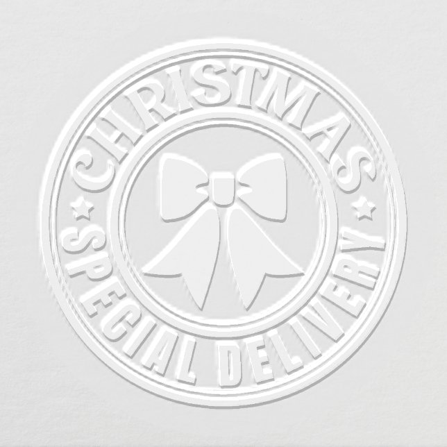 Christmas Special Delivery Coquette Bow Holiday Embosser (Design)