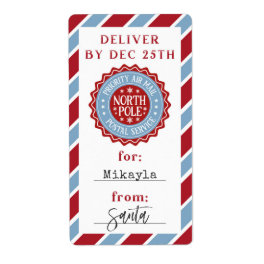 Christmas Special Delivery from Santa Gift Sticker
