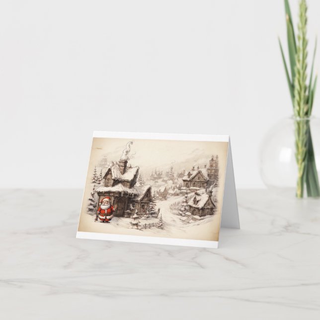 Christmas Special Delivery From Santa  Thank You Card (Front)