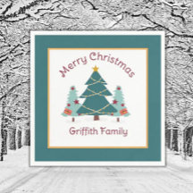 Christmas! Special Family holiday Napkins