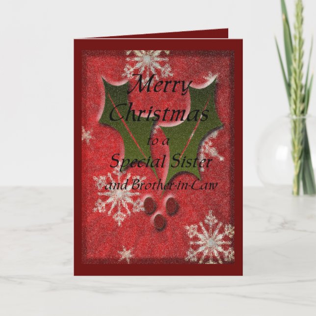Christmas Special Sister Holiday Card (Front)