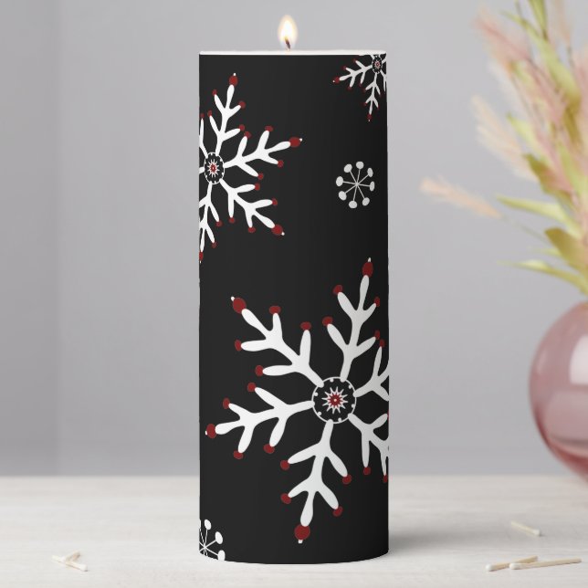 Christmas special snow flakes candle (In Situ)