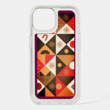 Christmas Speck Apple Geometric Abstract