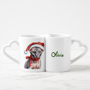Christmas Sphynx cat Lovers' mug