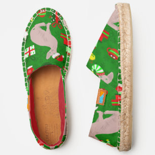 christmas sphynx cat santa sphinx espadrilles