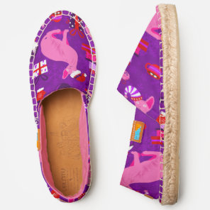 christmas sphynx cat santa sphinx pink espadrilles