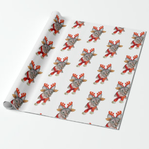 Christmas Sphynx cat Wrapping Paper