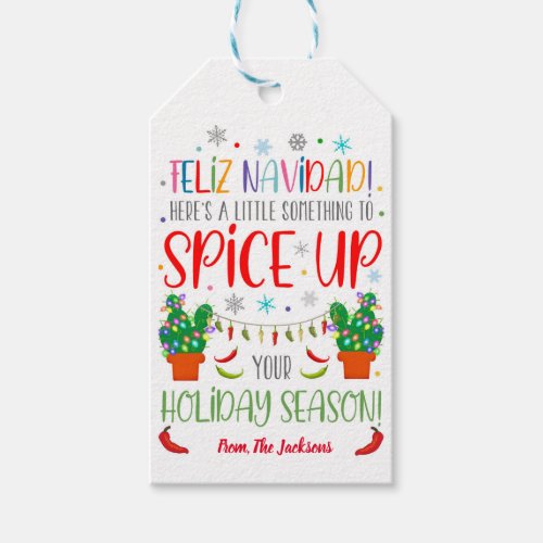 Christmas Spice Up Your Season Gift Tags