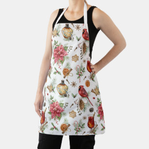 Christmas Spice Watercolour Illustrated Apron
