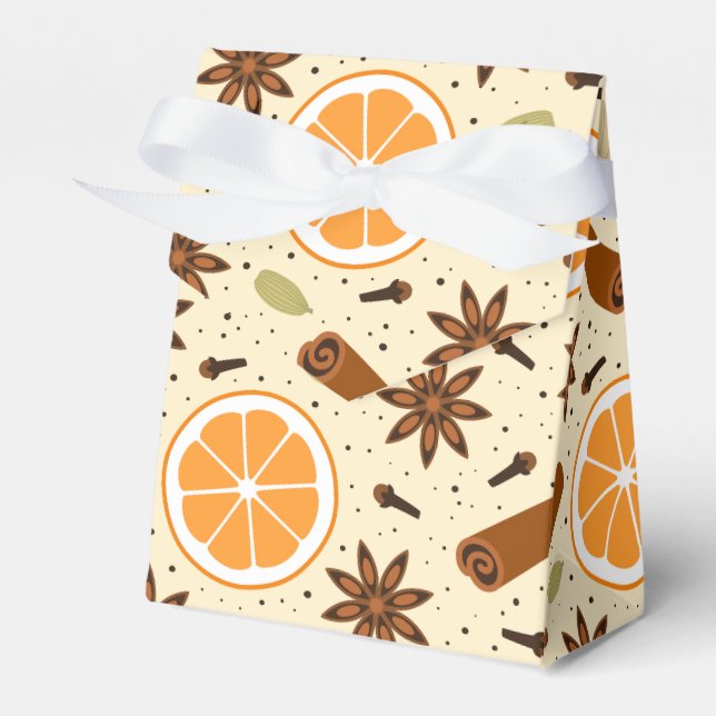 Christmas spices favor boxes (Front Side)