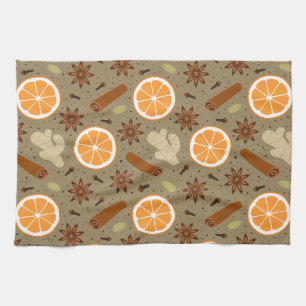 Christmas spices Kitchen Towels