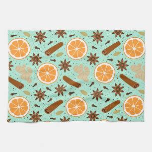 Christmas spices Kitchen Towels