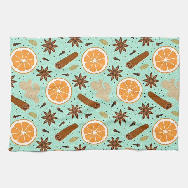Christmas spices Kitchen Towels (Horizontal)