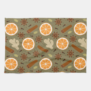 Christmas spices Kitchen Towels